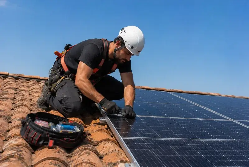 Maintenance et monitoring de panneaux solaires à Saint-Magne