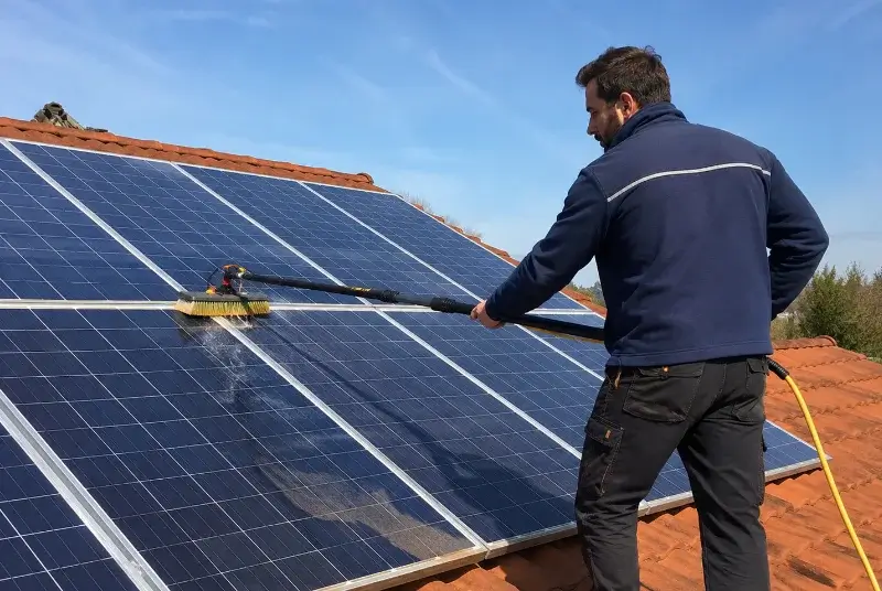 Nettoyage et entretien de panneaux solaires à Saint-Magne